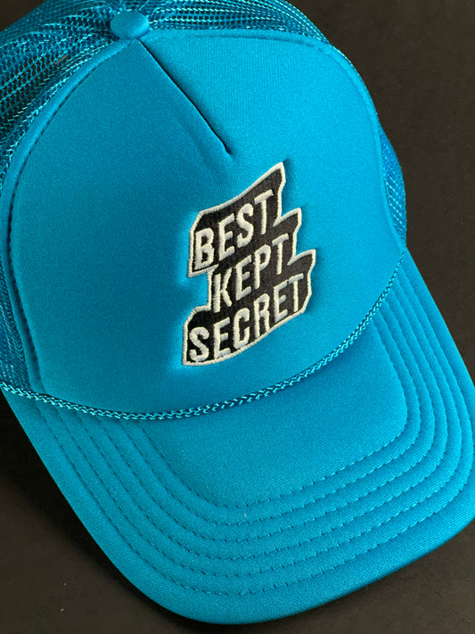 Best Kept Secret Solid Trucker Hat (Teal)